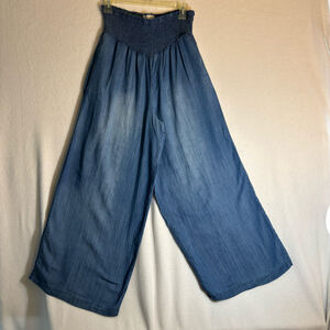 C+J Collection Women's Wide-Leg Denim Pants